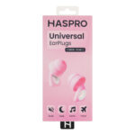 HASPRO Universal - zatyczki przeciwhałasowe do uszu, uniwersalne - różowe, SNR 29 dB - obrazek 3