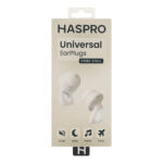 HASPRO Universal - zatyczki przeciwhałasowe do uszu, uniwersalne - beżowe, SNR 29 dB - obrazek 3