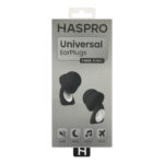 HASPRO Universal - zatyczki przeciwhałasowe do uszu, uniwersalne - czarne, SNR 29 dB - obrazek 3