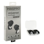 HASPRO Universal - zatyczki przeciwhałasowe do uszu, uniwersalne - czarne, SNR 29 dB