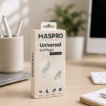 HASPRO Universal – silicone reusable earplugs – sand, SNR 29 dB - Image 4